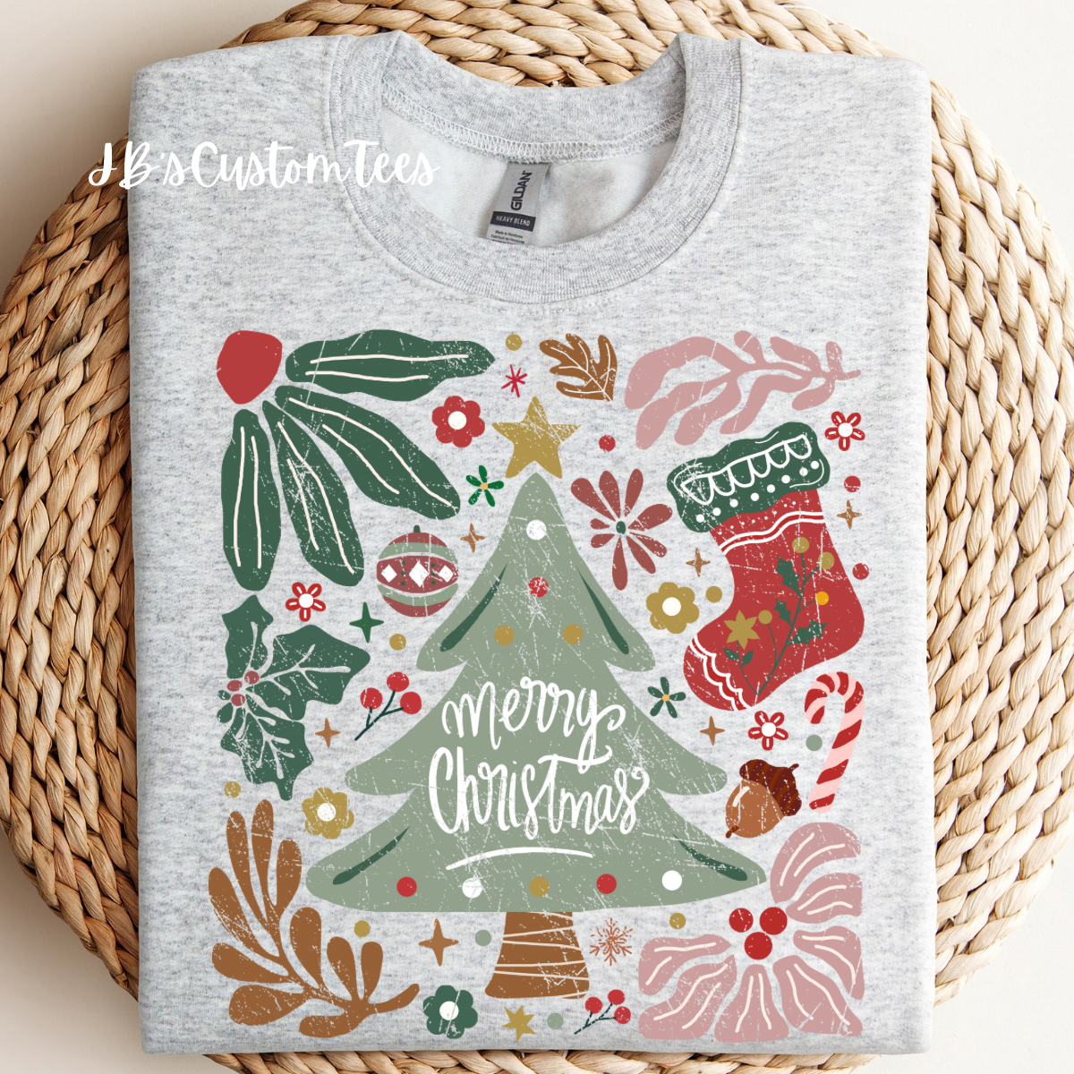 Boho Merry Christmas Sweatshirt