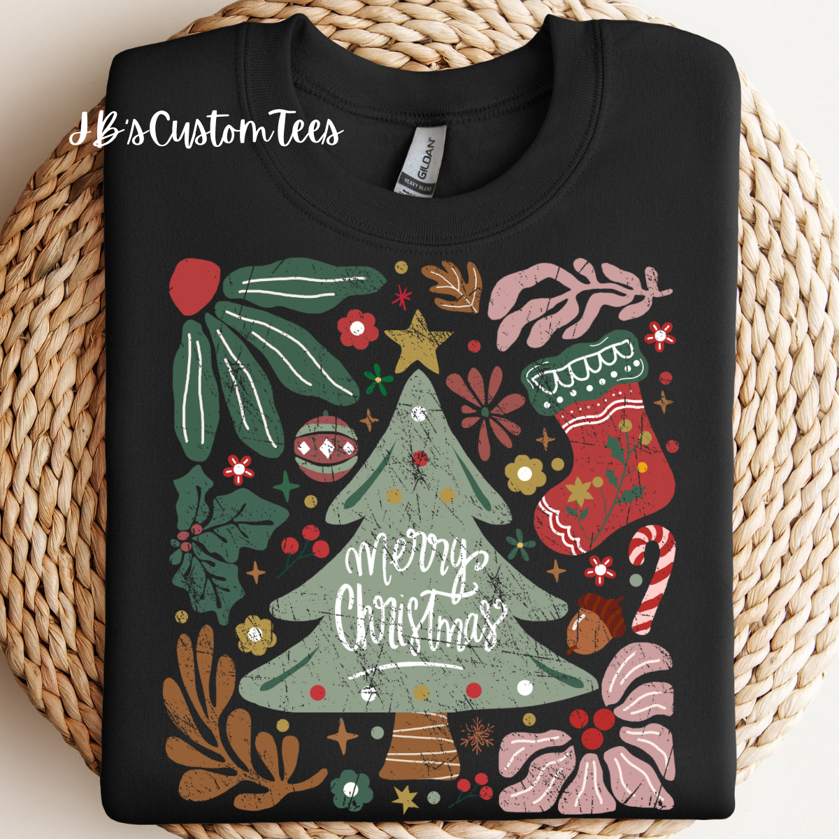 Boho Merry Christmas Sweatshirt