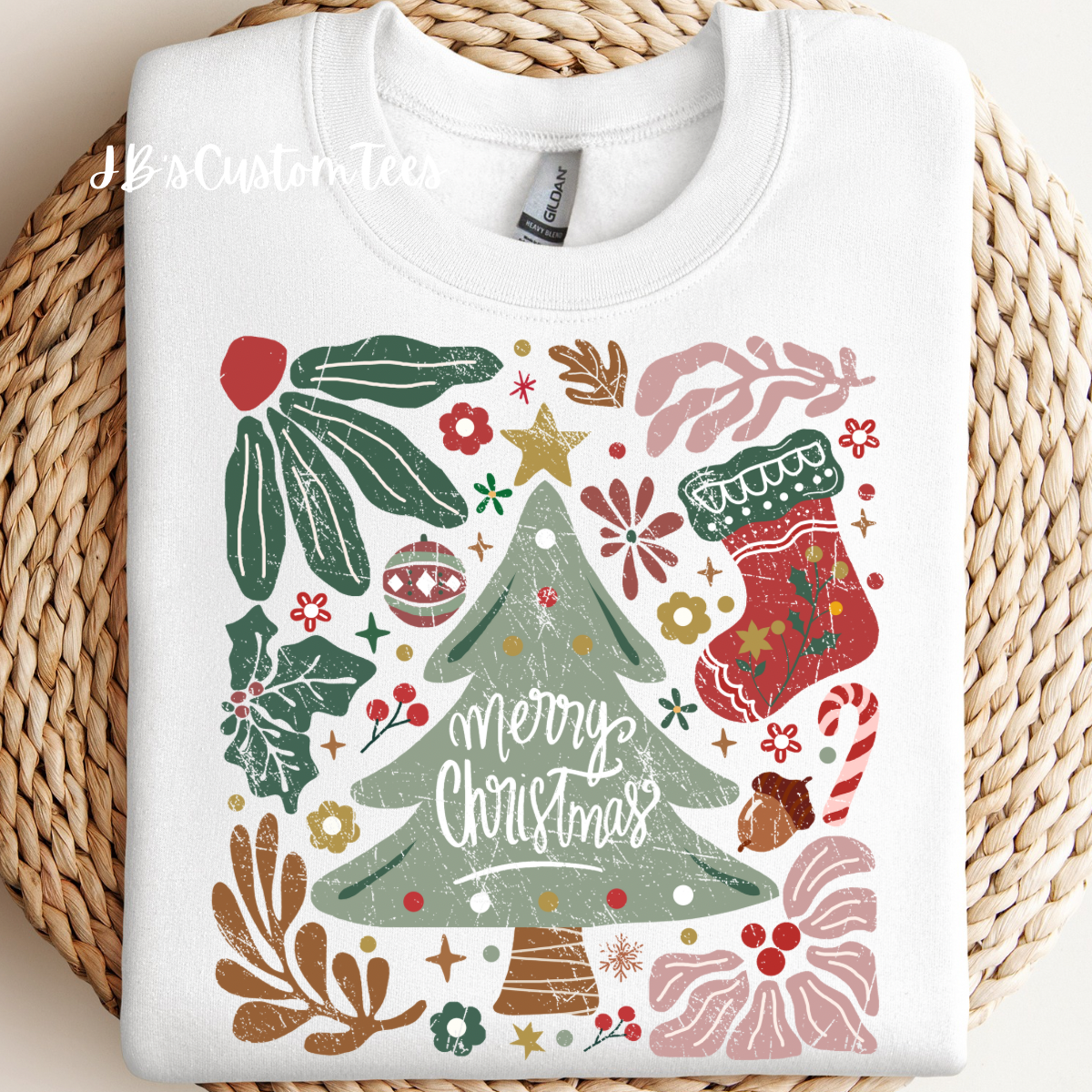 Boho Merry Christmas Sweatshirt