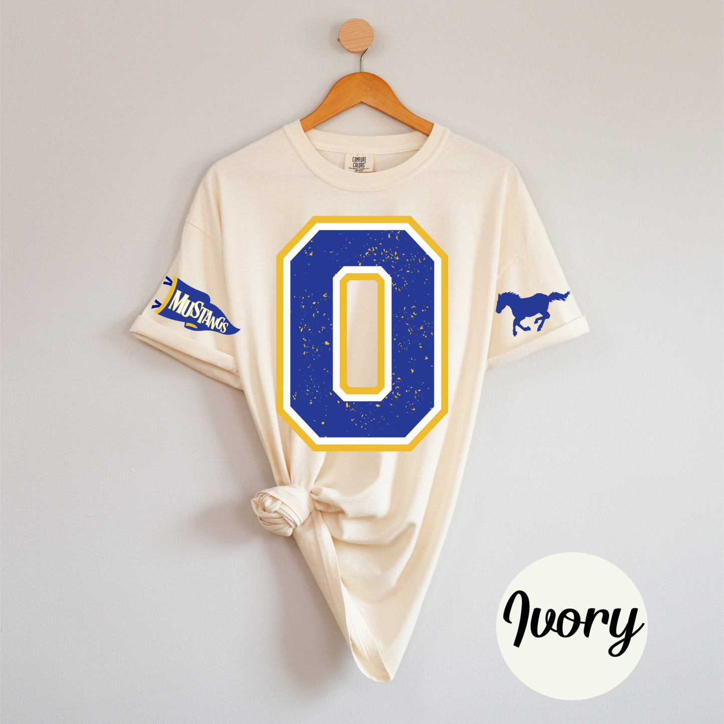 O Mustangs Vintage Varsity