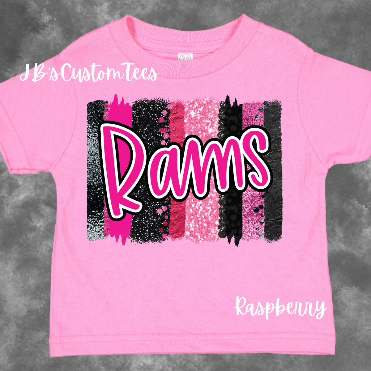 Youth/Toddler Brushstroke Rams Pink Out