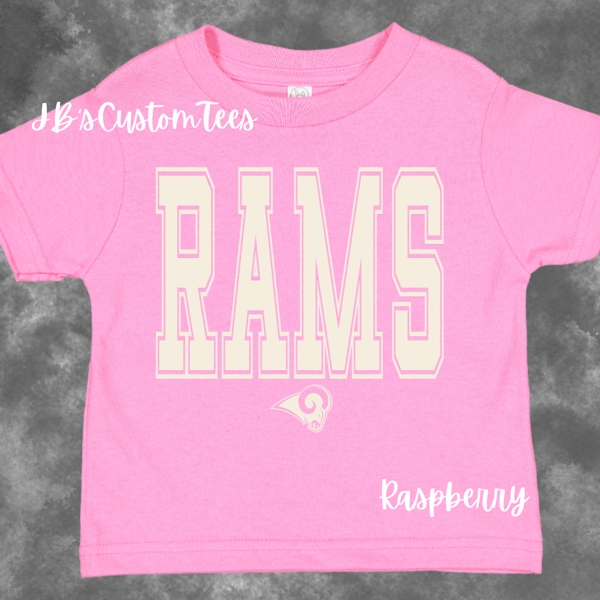 Youth/Toddler Varsity White Rams Pink Out