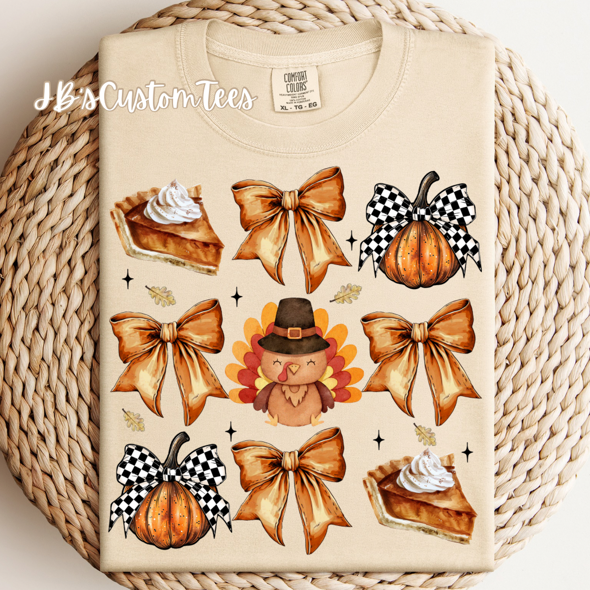 Thanksgiving Bow CC Tee