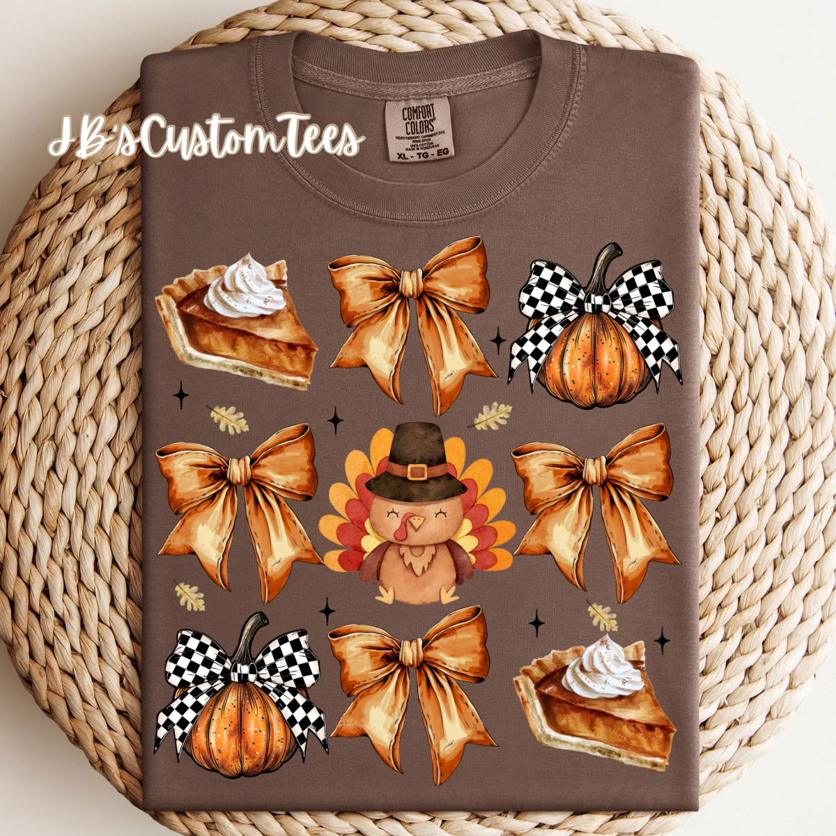 Thanksgiving Bow CC Tee