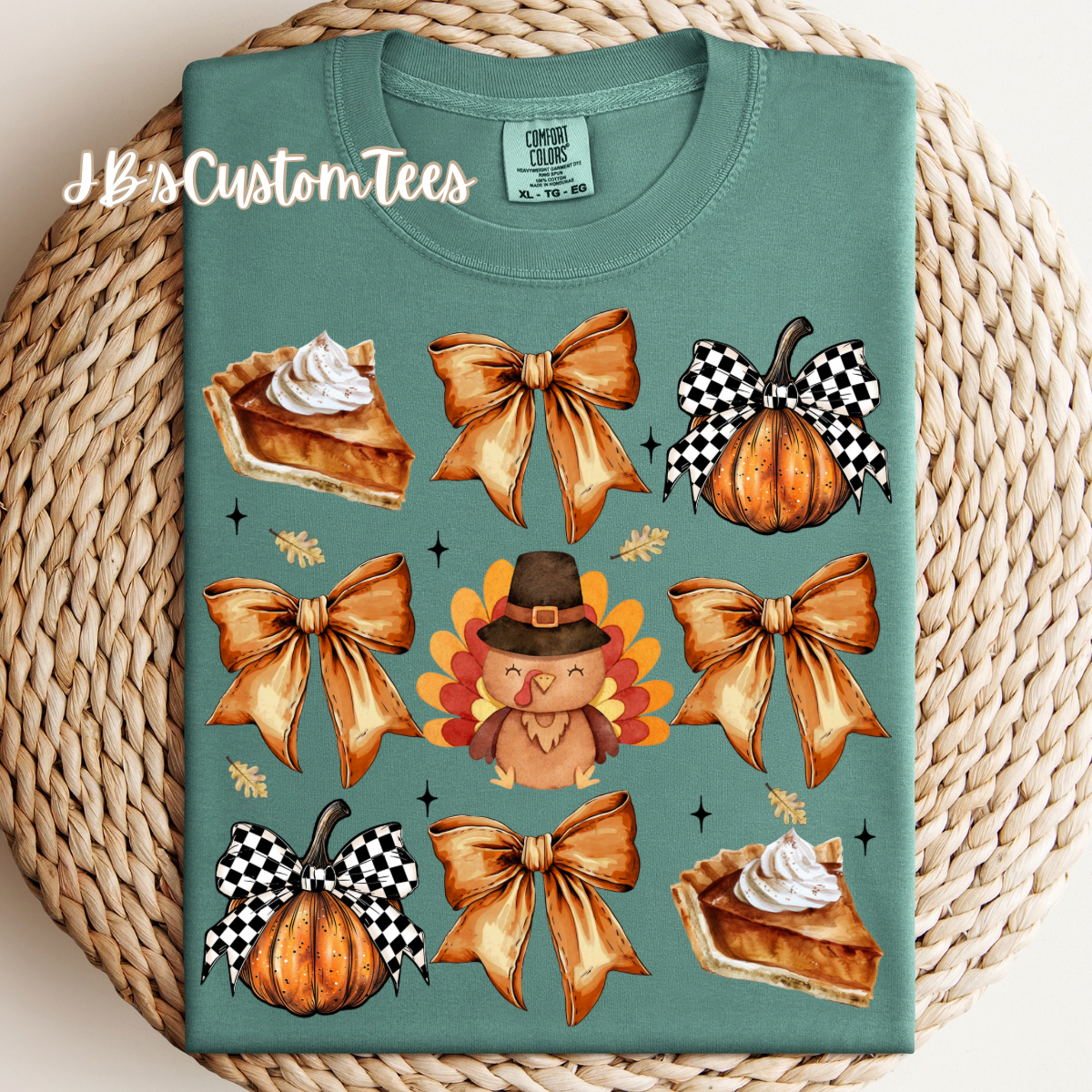 Thanksgiving Bow CC Tee