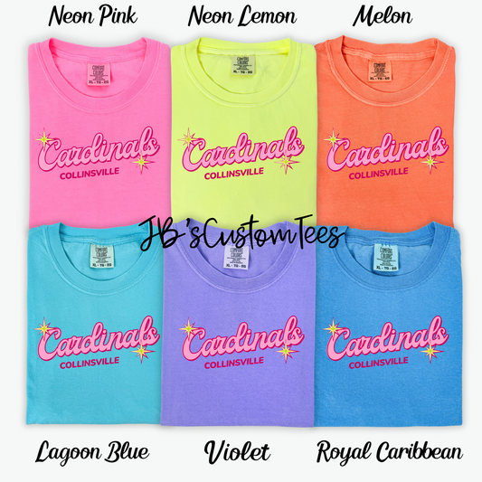 Neon Sparkle Cardinals