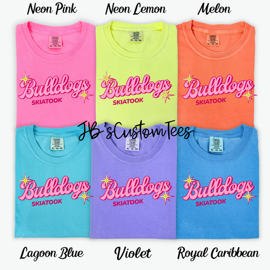 Neon Sparkle Bulldogs