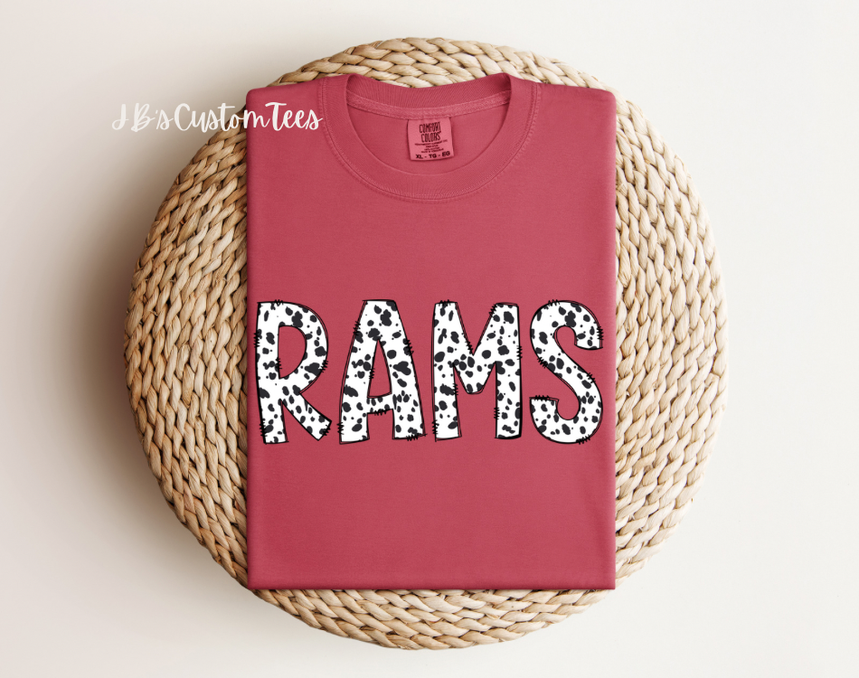 Custom School Spirit Comfort Colors Tee