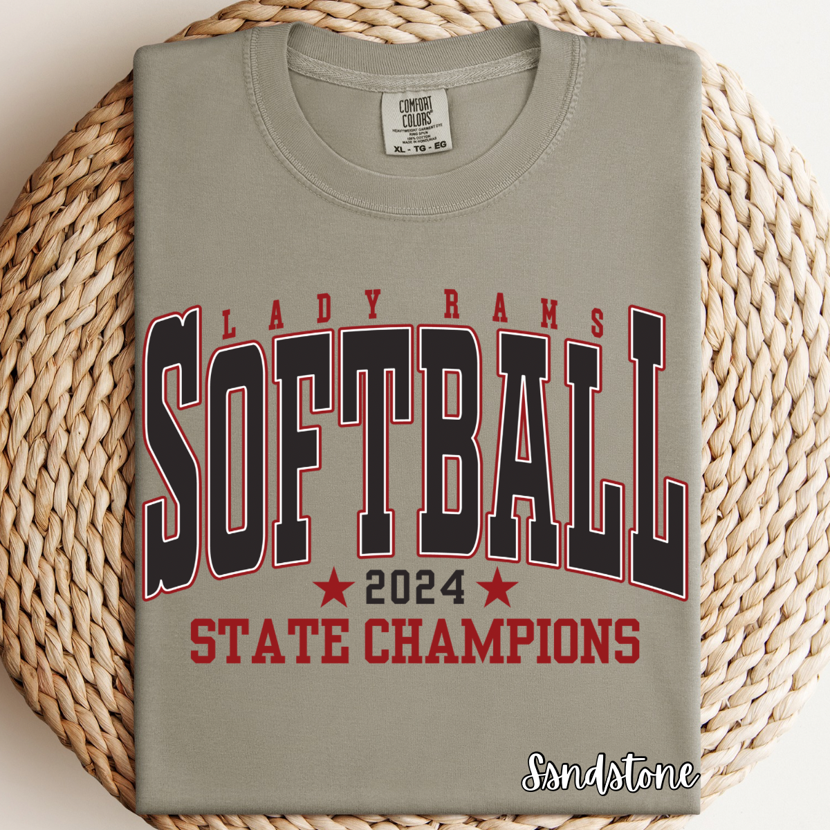 Lady Rams 2024 State Champions CC Tee