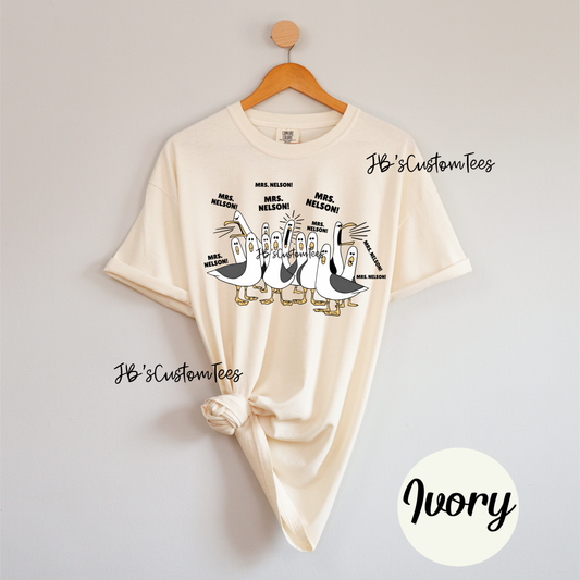 Custom Teacher Name Seagulls