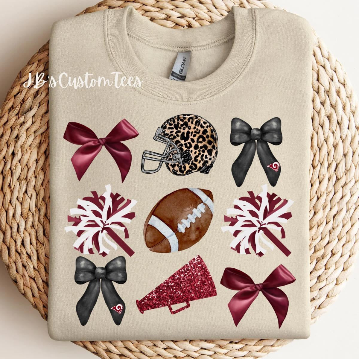 Owasso Rams Football Cheer Sweatshirt
