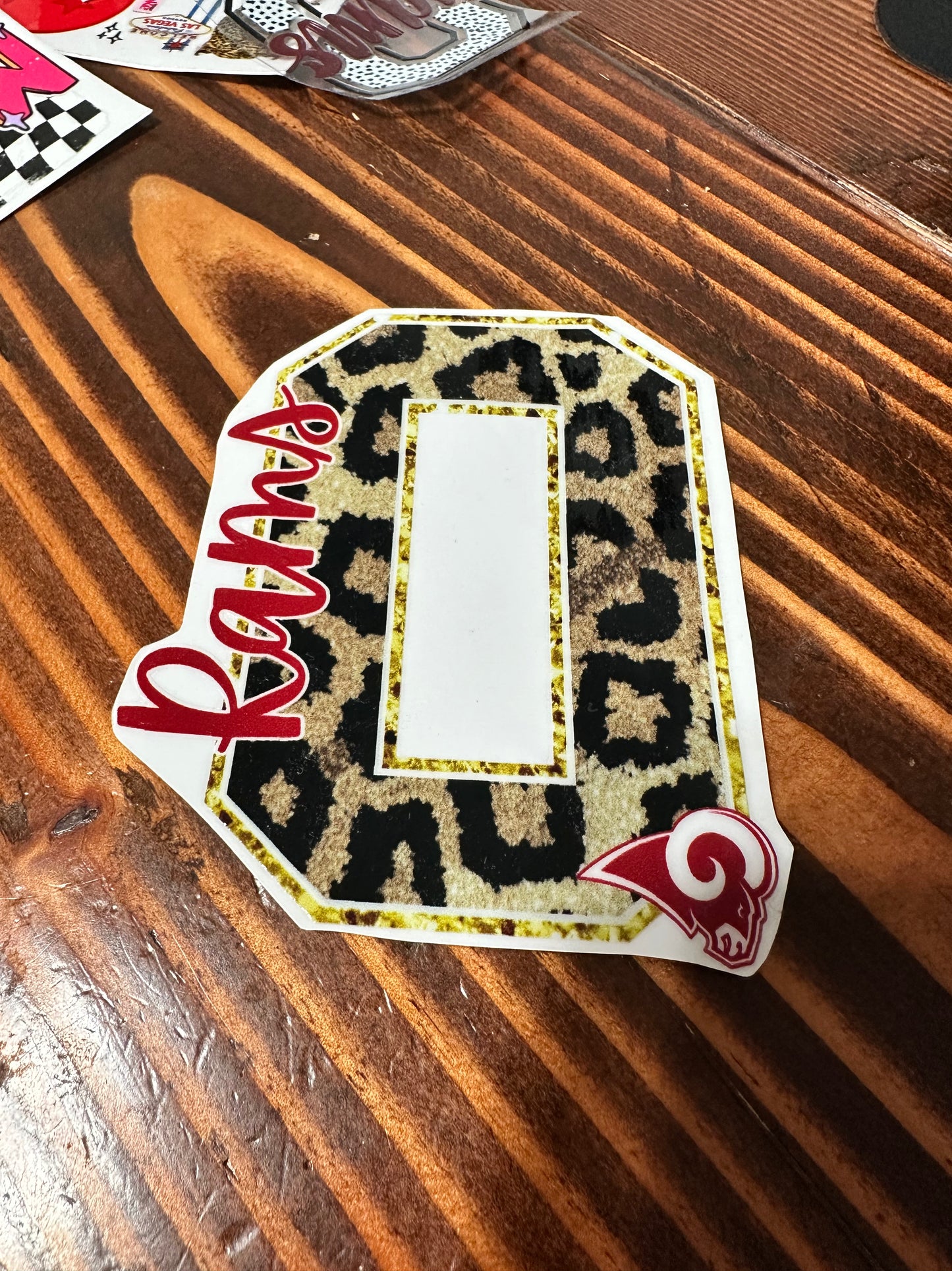 Leopard O Rams Decal