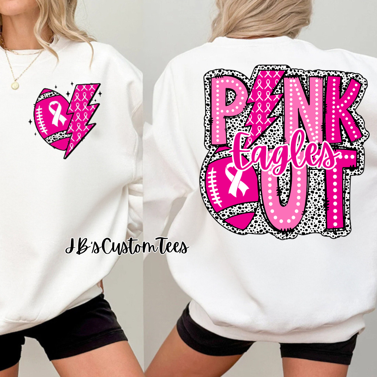 Pink Out Eagles Tee/Sweatshirt