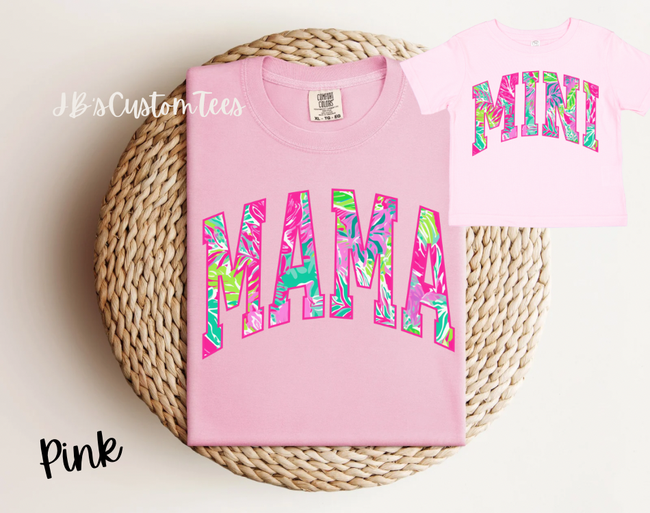 Blossom Tropical Mama & Mini Tee Set