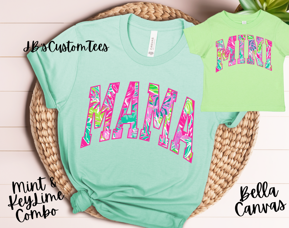 Tropical Mama & Mini Tee Set