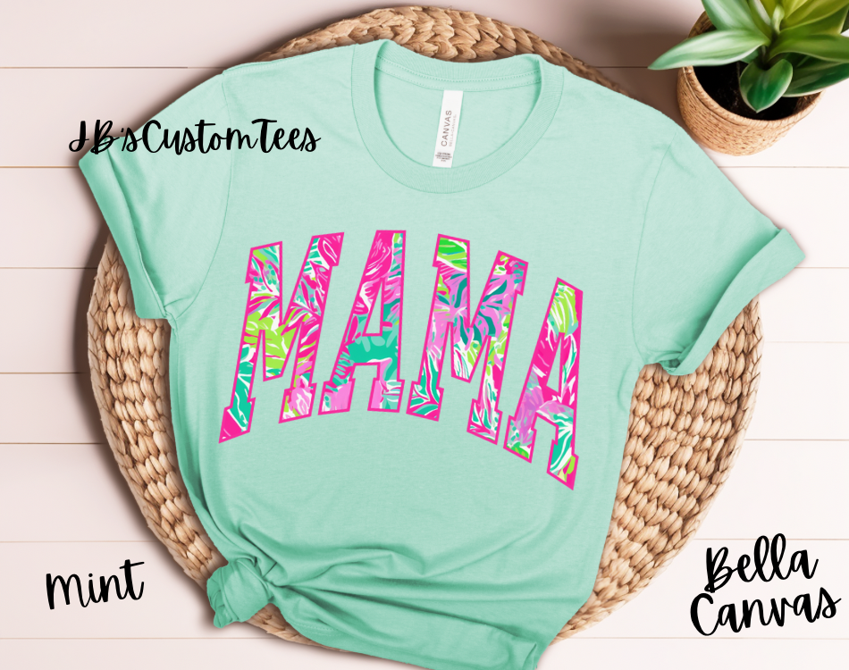 Tropical Floral Mama Tee