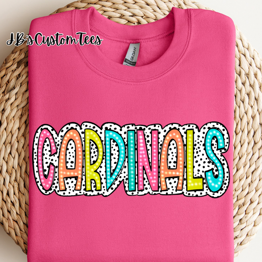 Pink Dalmatian Cardinals Tee/Sweatshirt