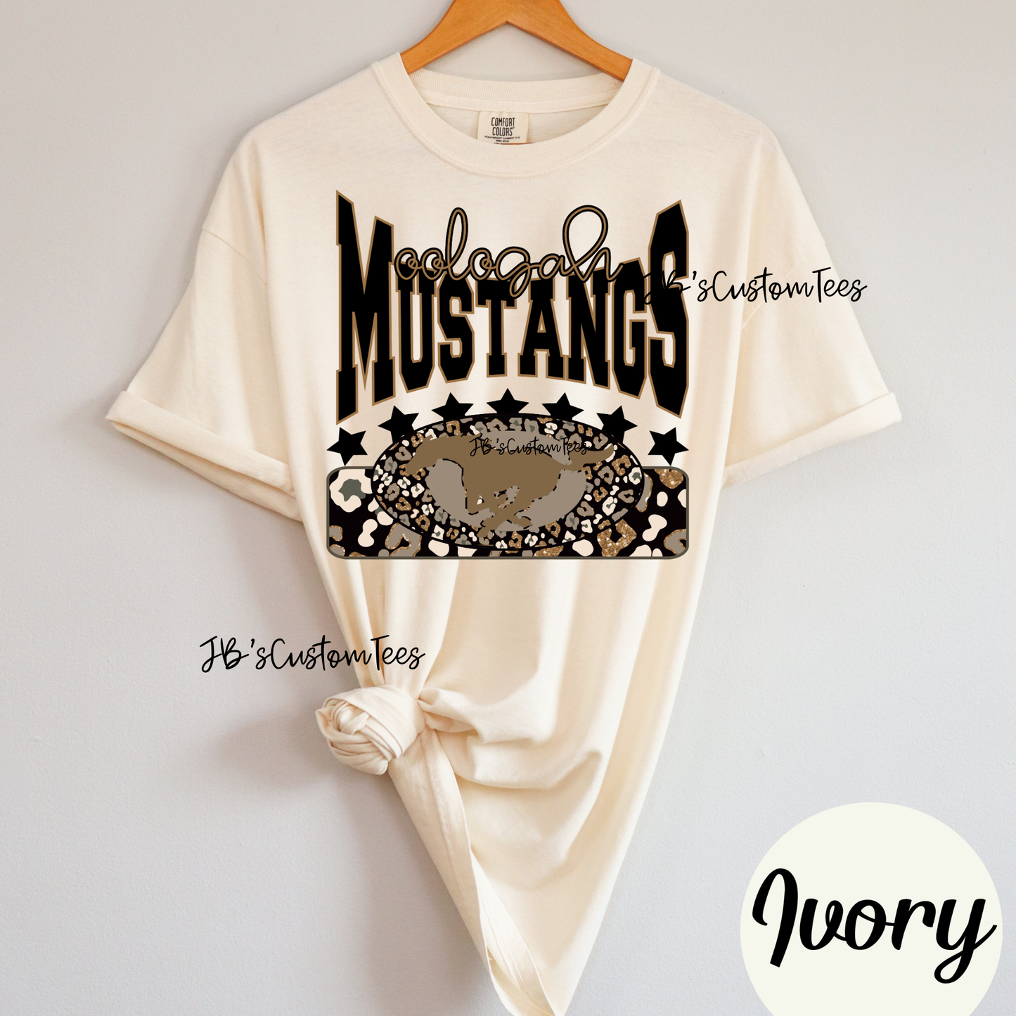 Leopard Glitter Mustangs