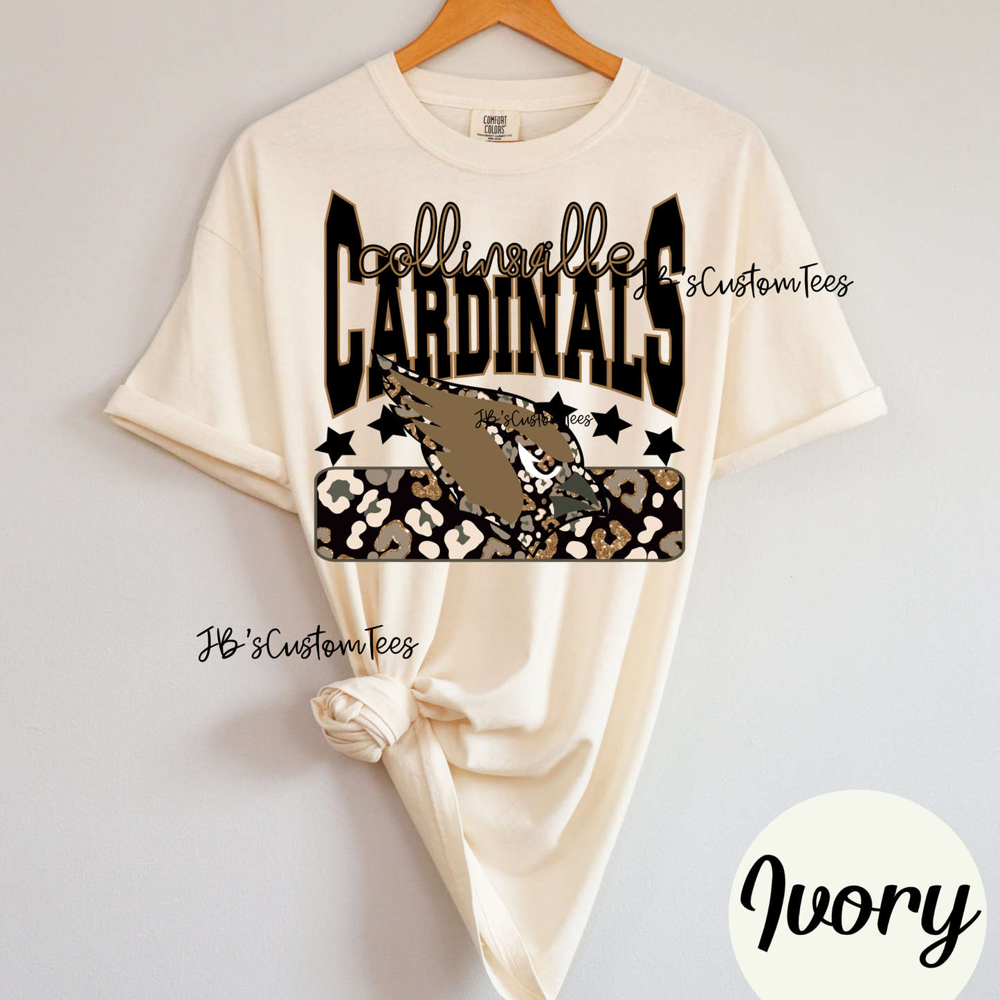Leopard Glitter Cardinals