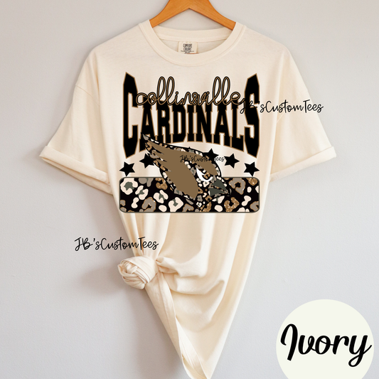 Leopard Glitter Cardinals