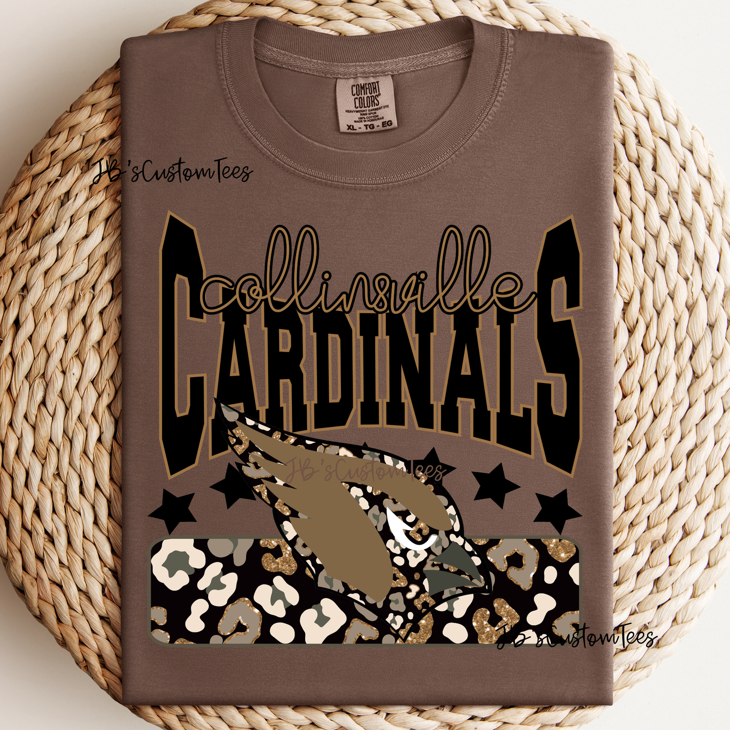 Leopard Glitter Cardinals