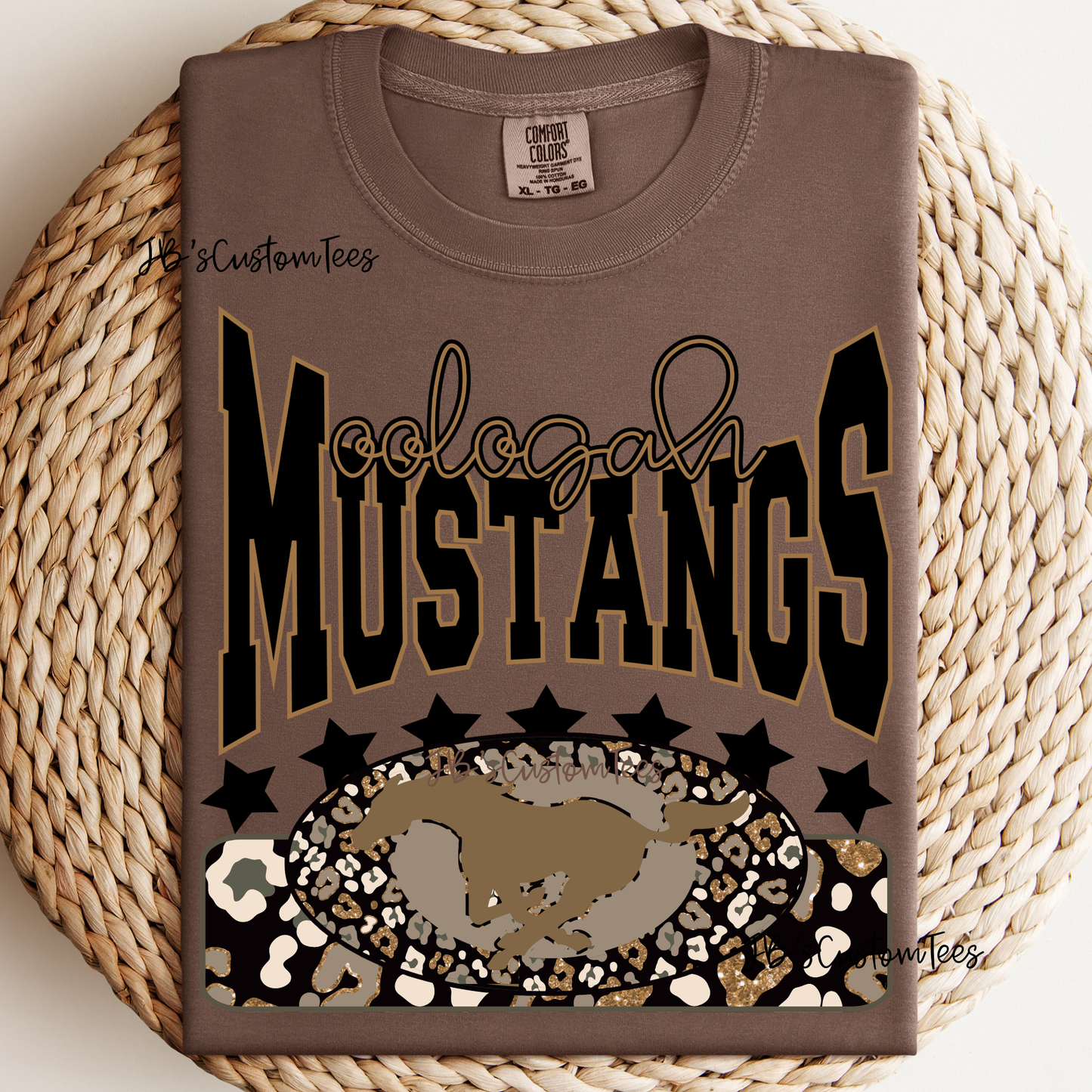 Leopard Glitter Mustangs