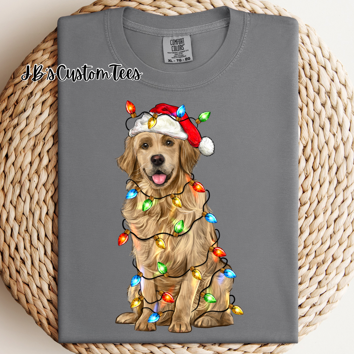 Christmas Golden Retriever CC Tee