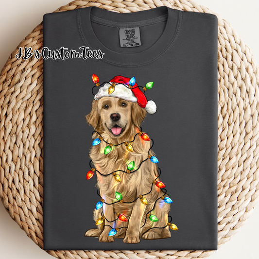 Christmas Golden Retriever CC Tee