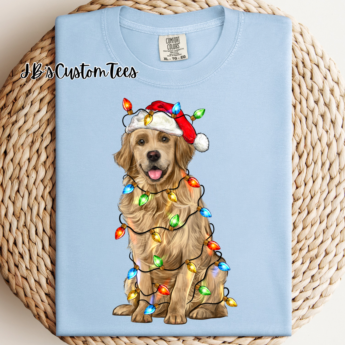 Christmas Golden Retriever CC Tee