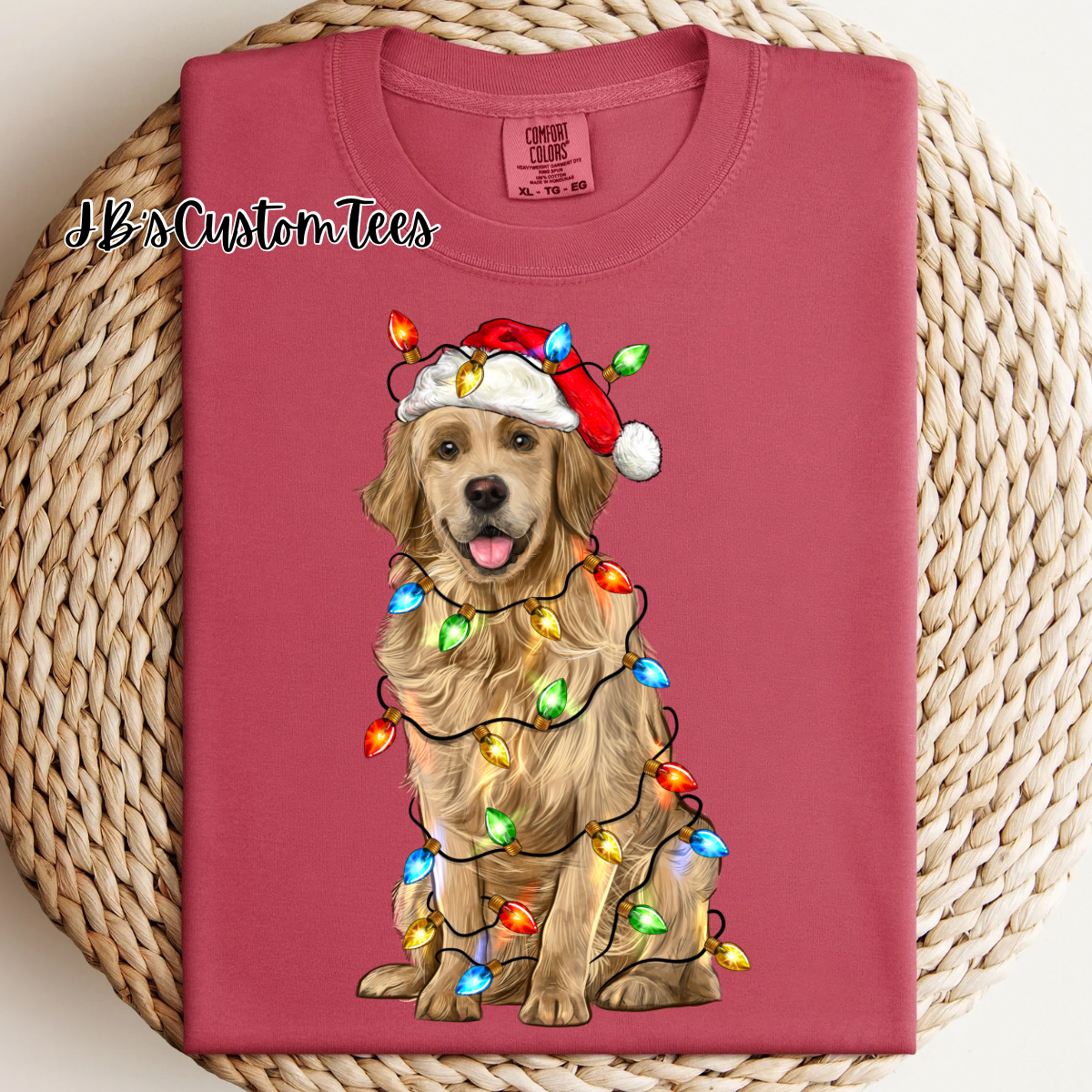 Christmas Golden Retriever CC Tee