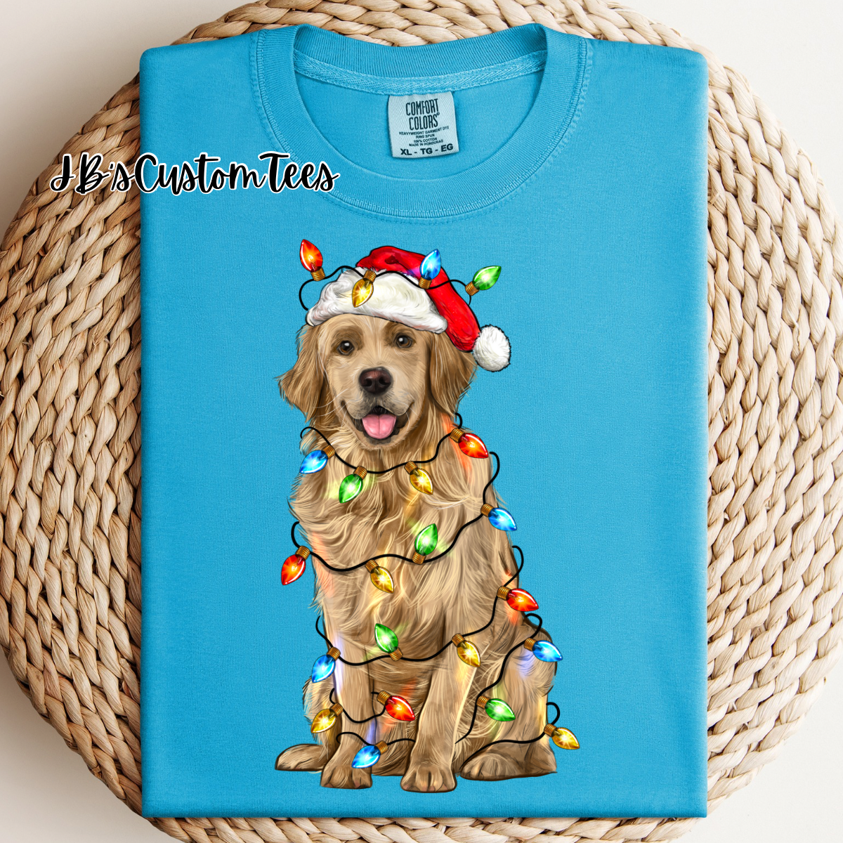 Christmas Golden Retriever CC Tee