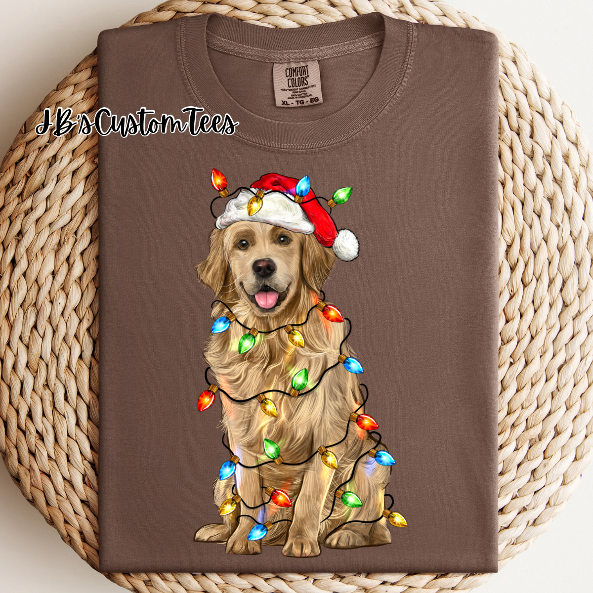 Christmas Golden Retriever CC Tee