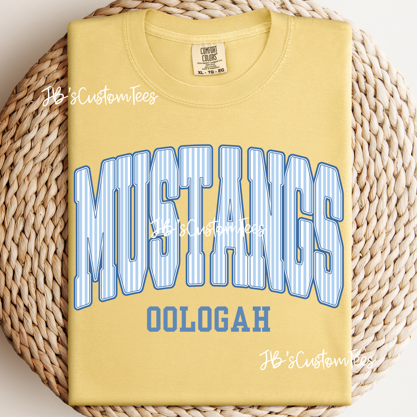 Blue Stripe Mustangs