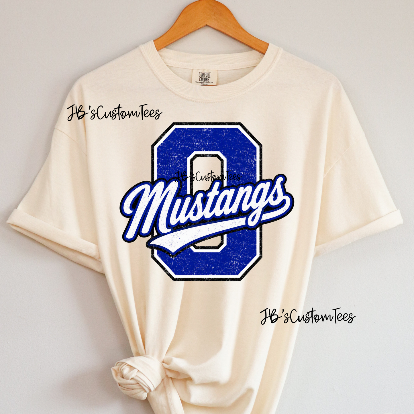 Retro Varsity O Mustangs (Royal Version)
