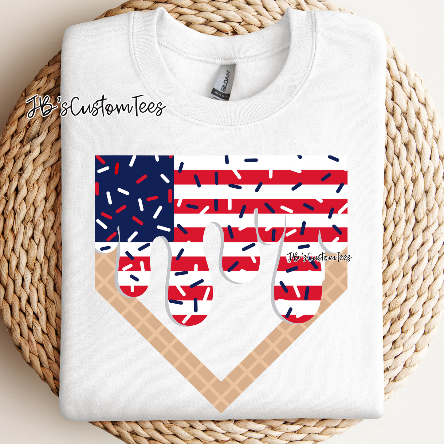 American Flag Home Plate Toddler/Youth
