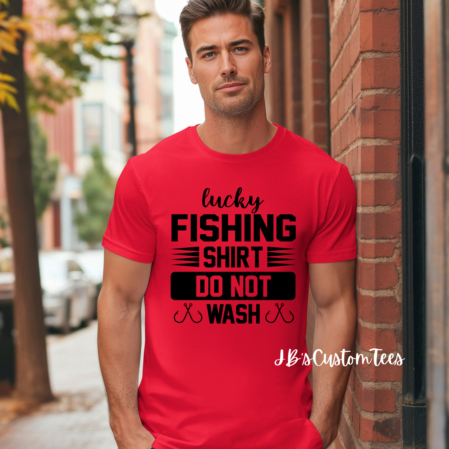 Lucky Fishing Shirt Gildan Tee