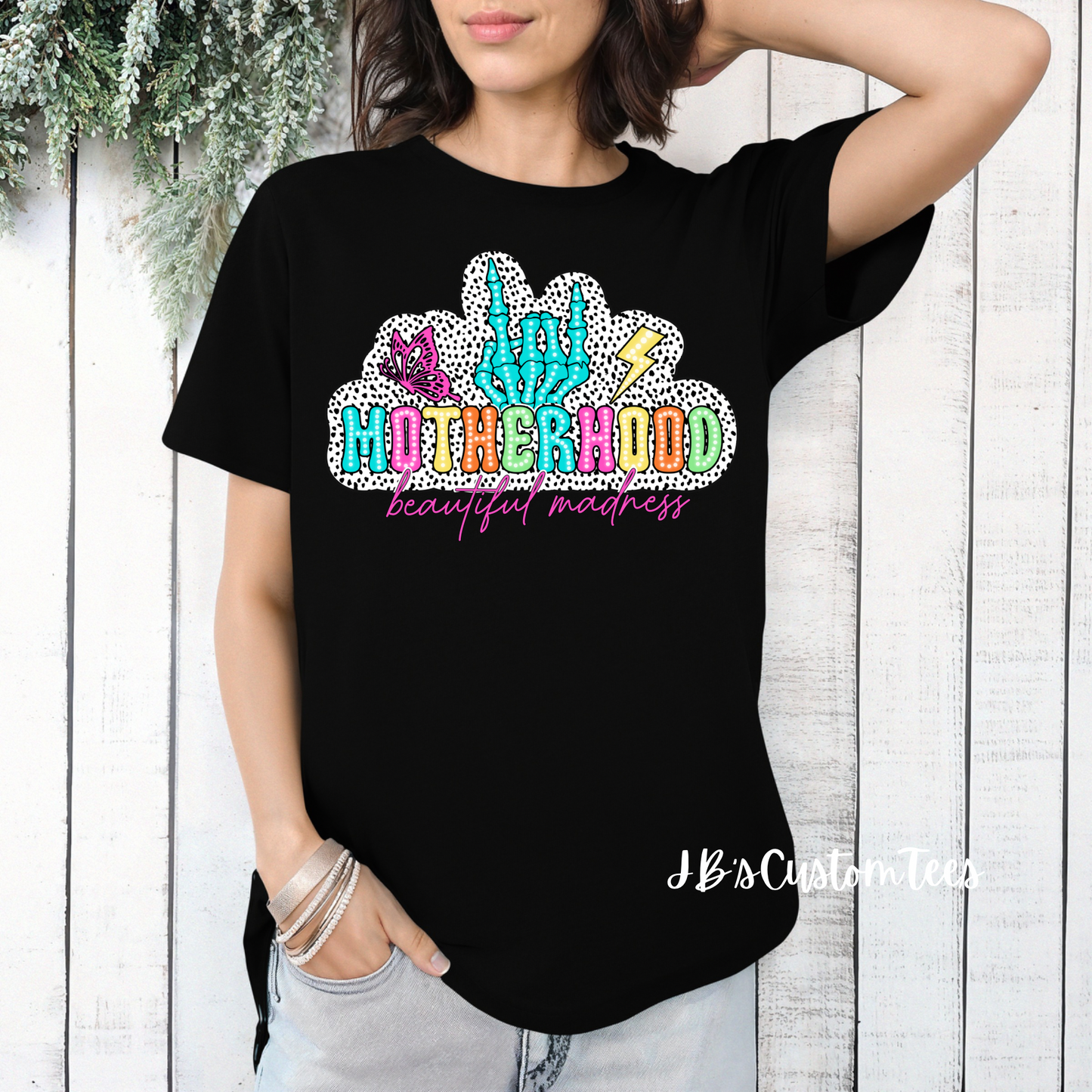 Motherhood Beautiful Madness Gildan Tee