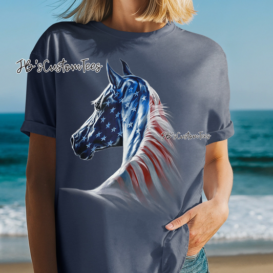 American Flag Horse
