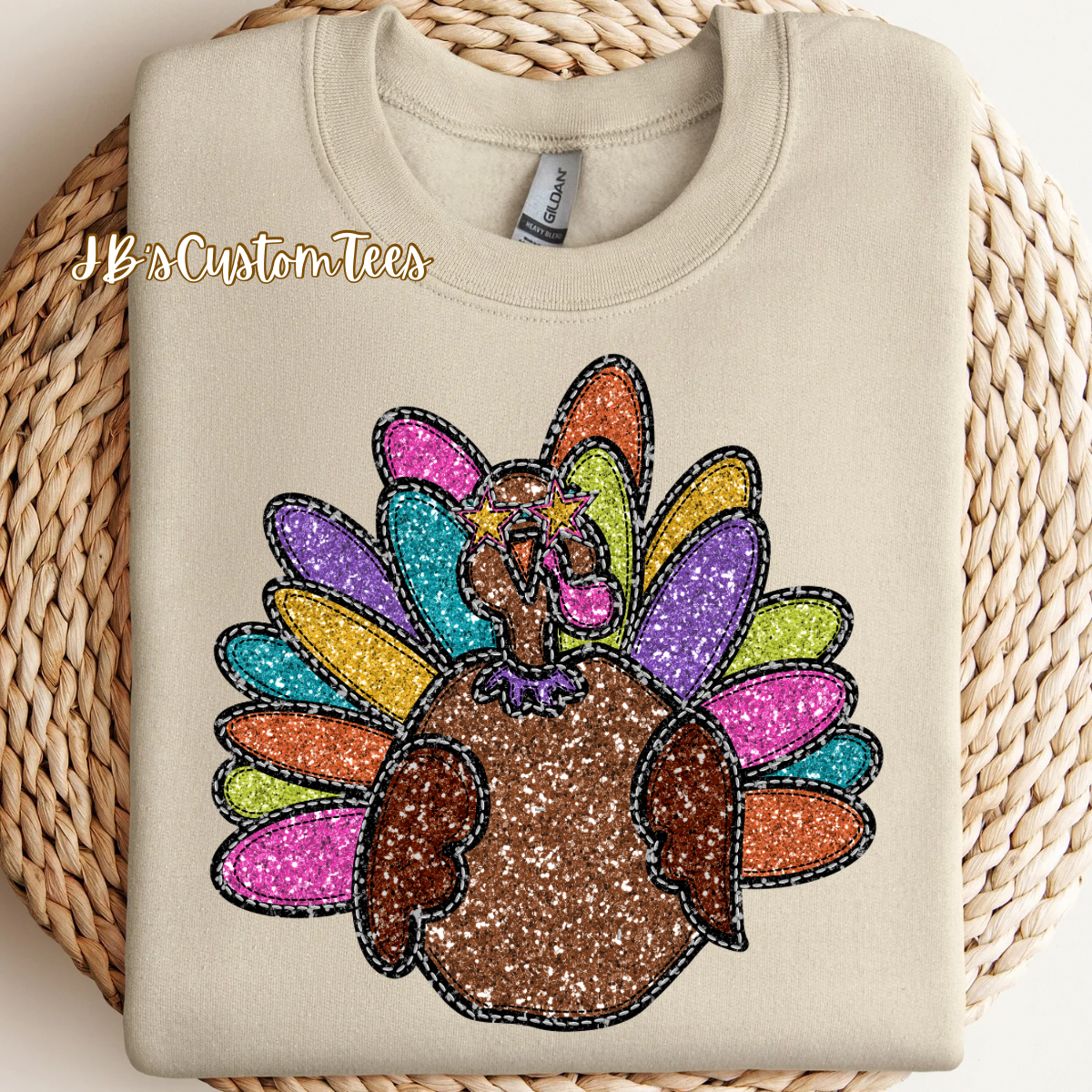Faux Sequin Turkey