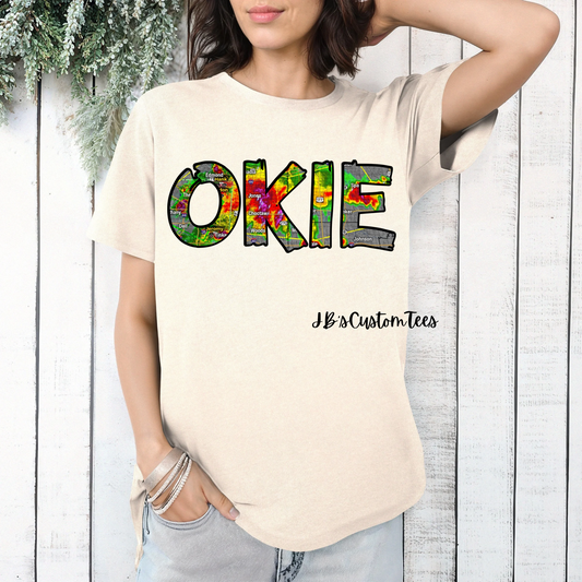 OKIE Tornado Natural Gildan Tee