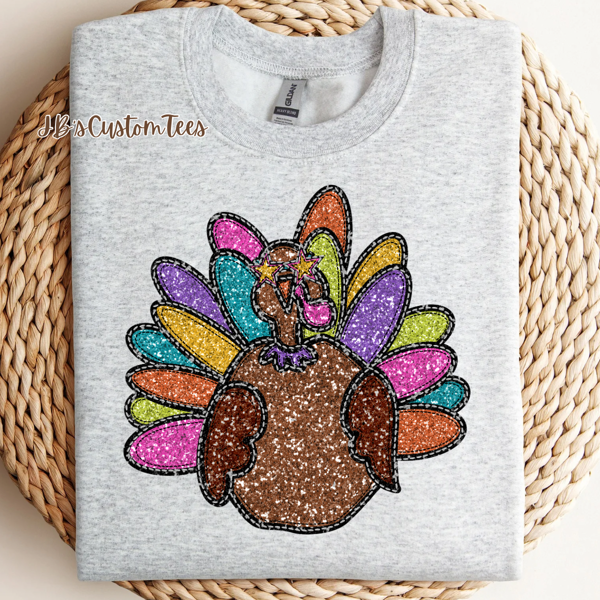 Faux Sequin Turkey