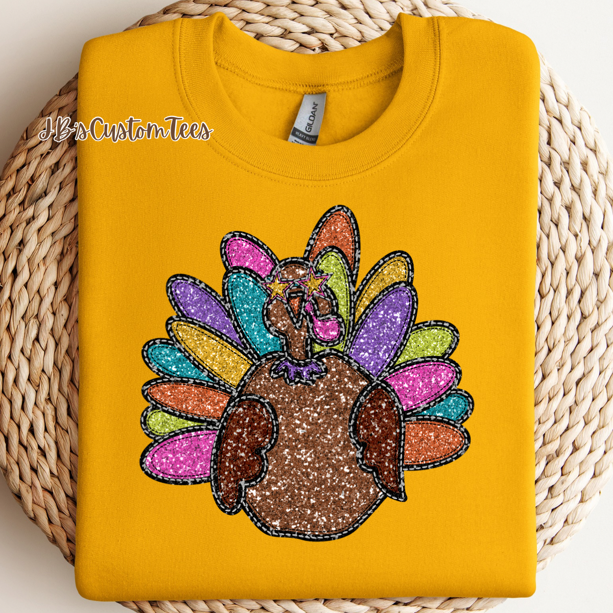 Faux Sequin Turkey
