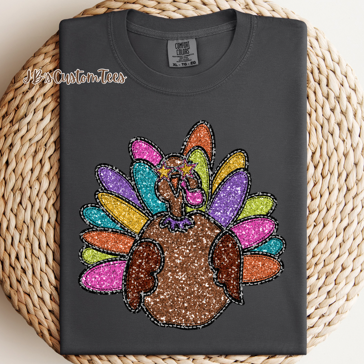 Faux Sequin Turkey
