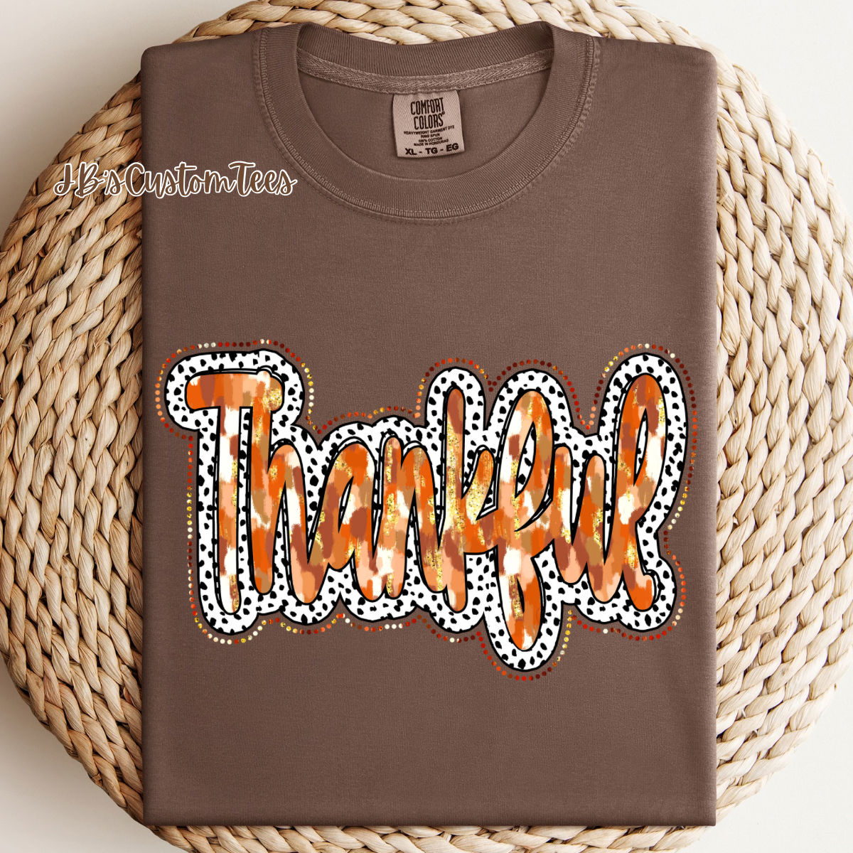 Dalmatian Brushstroke Thankful CC Tee