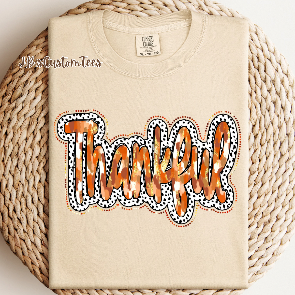 Dalmatian Brushstroke Thankful CC Tee