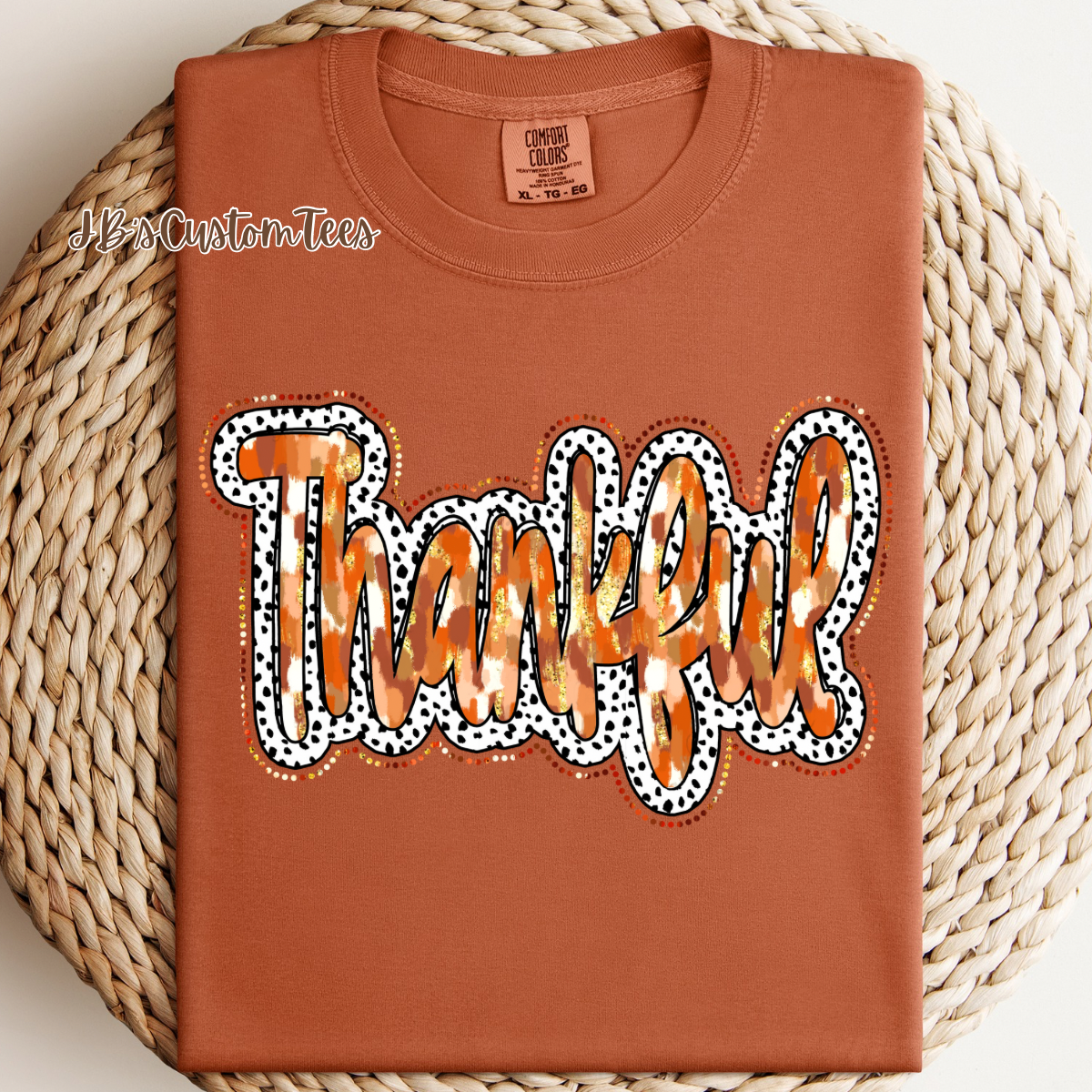 Dalmatian Brushstroke Thankful CC Tee