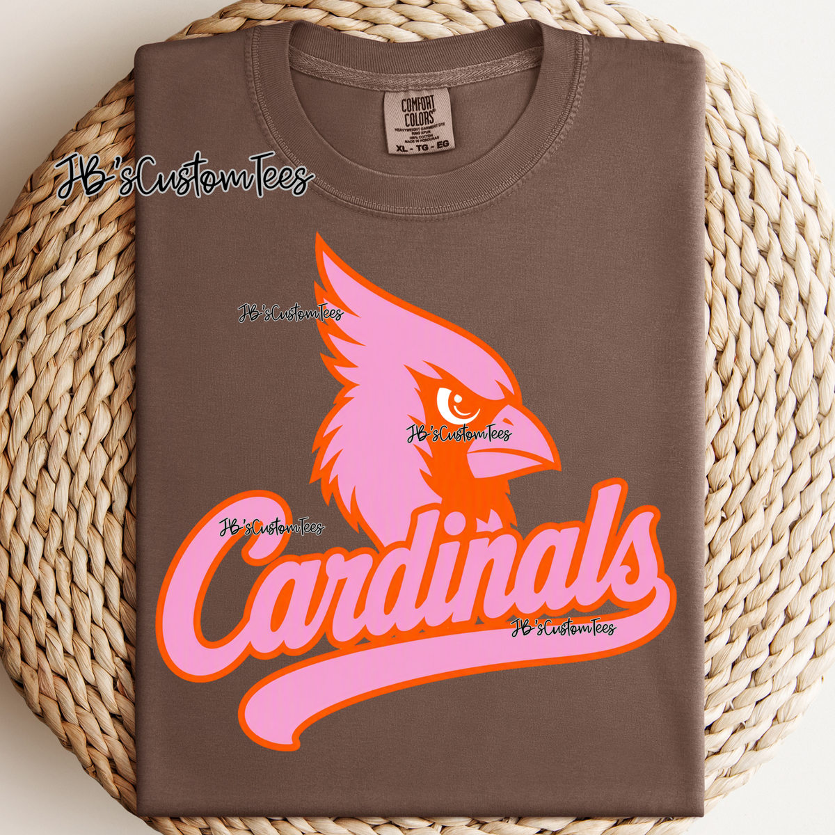 Orange & Pink Cardinals