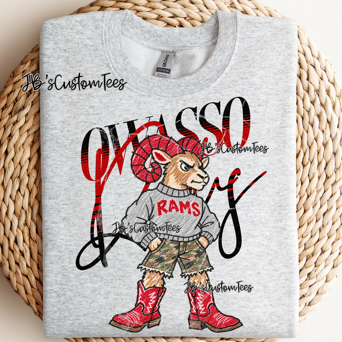 Owasso Rams Scribble Mascot - Youth