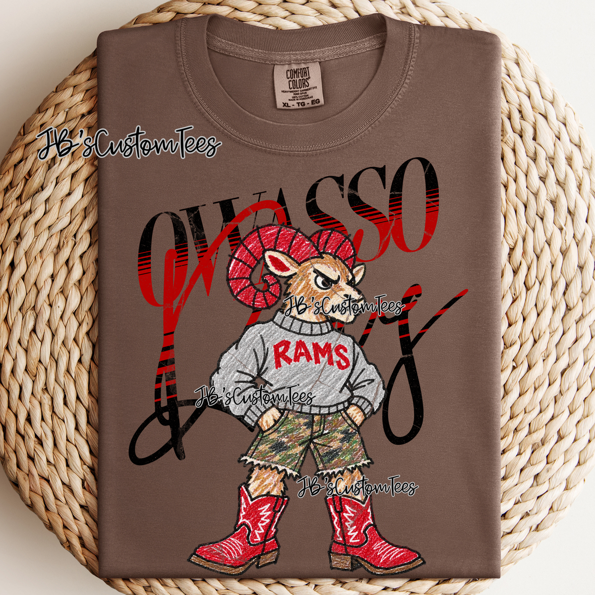 Owasso Rams Scribbled Mascot