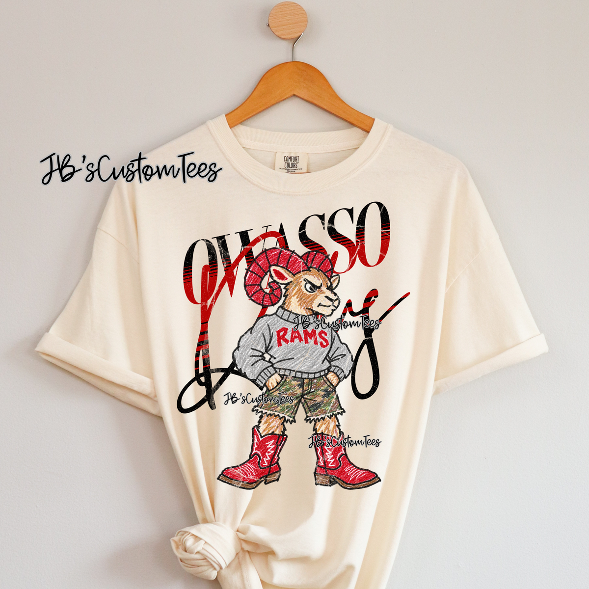 Owasso Rams Scribble Mascot - Youth